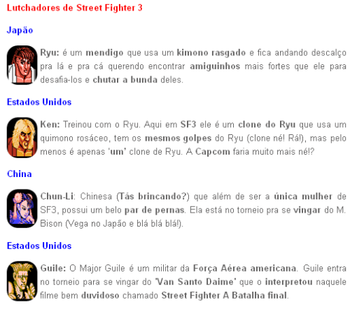 Street Fighter 3 [NES] Lutadores-sf3